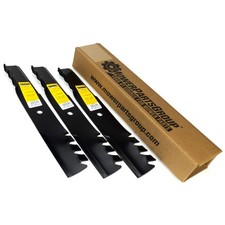  3 Mulching Blades Fits Hustler 48" Raptor SD, Fastrak 795757 601123 796623