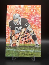 JIM OTTO SIGNED GOAL LINE ART SERIES 1980 HOF SET BREAK 1430/5000 PSA/DNA CERT