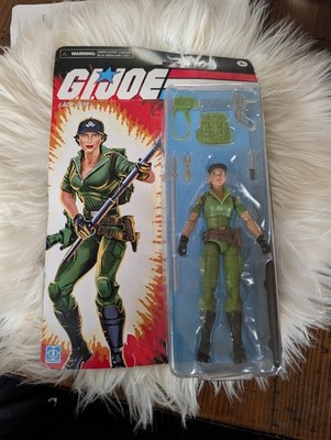 Hasbro G.I. Joe Lady Jaye Action Figure Green Black Backpack Rifle Spear