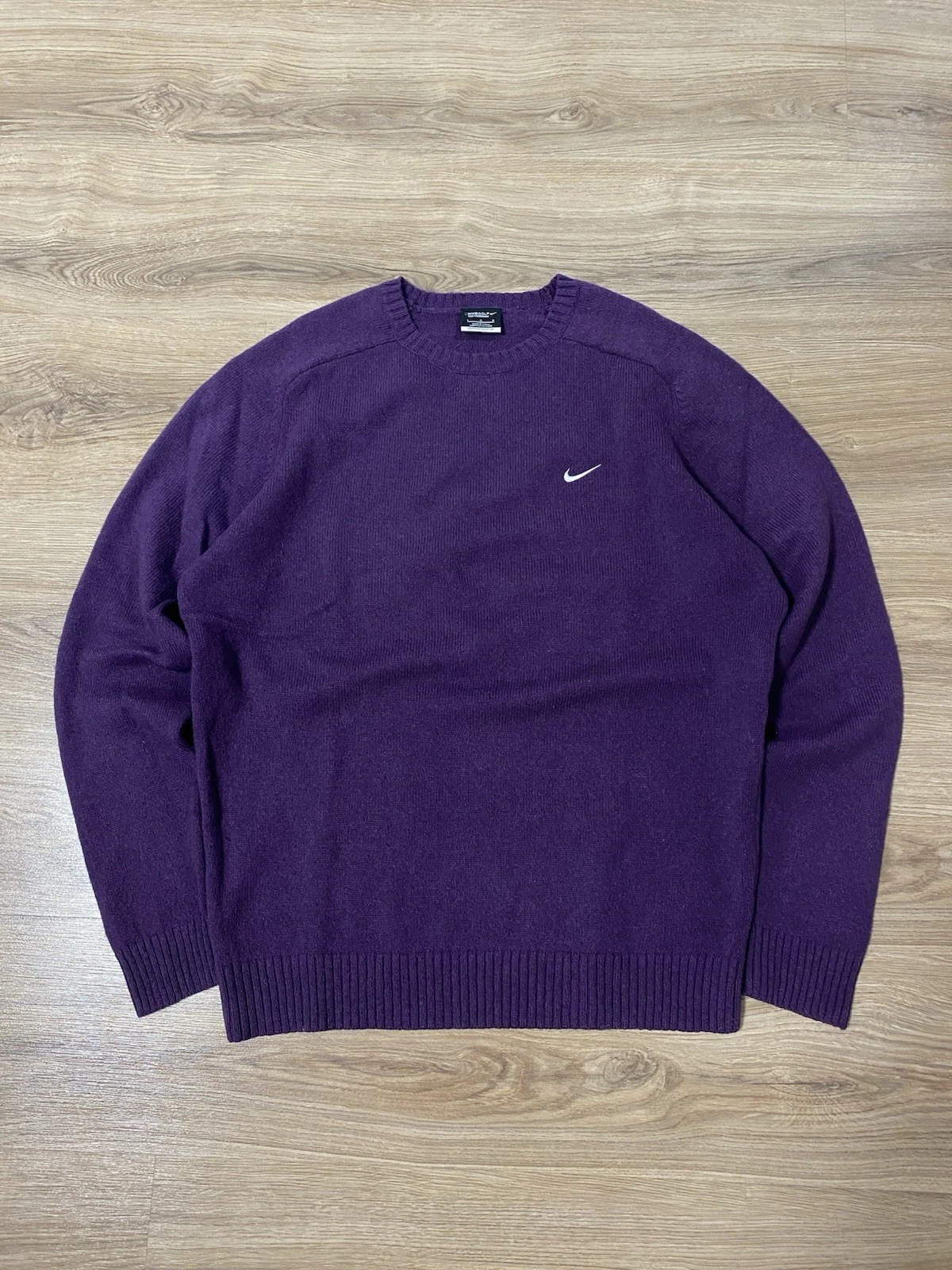 Nike Golf Purple Wool Knitted Sweater Size: L 100% Lambs wool Made In China
