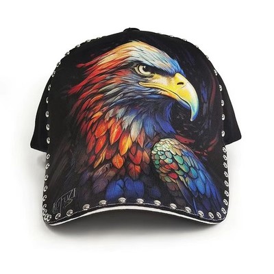  Herren Baseball Cap - UV-Schutz, Hardtop Design & Adlerkopf Stickerei