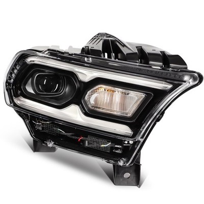 Front LED Headlight Assembly For Dodge Durango 2021-2024 Passenger Side Black