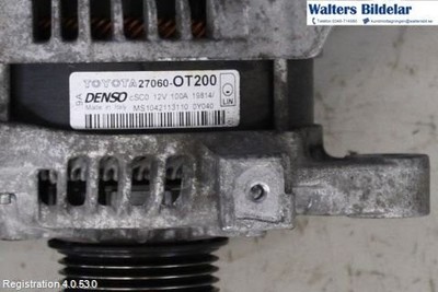 Generator - TOYOTA TOYOTA E15UT(A) TOYOTA AURIS - 270600T200 - 42,840 km