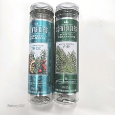 2 Pack ScentSicles White Winter Fir / O Christmas tree Scented Ornaments sticks