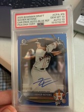 2025 Bowman Draft - Chrome Prospect Autographs Xavier Neyens #CPA-XN Blue...