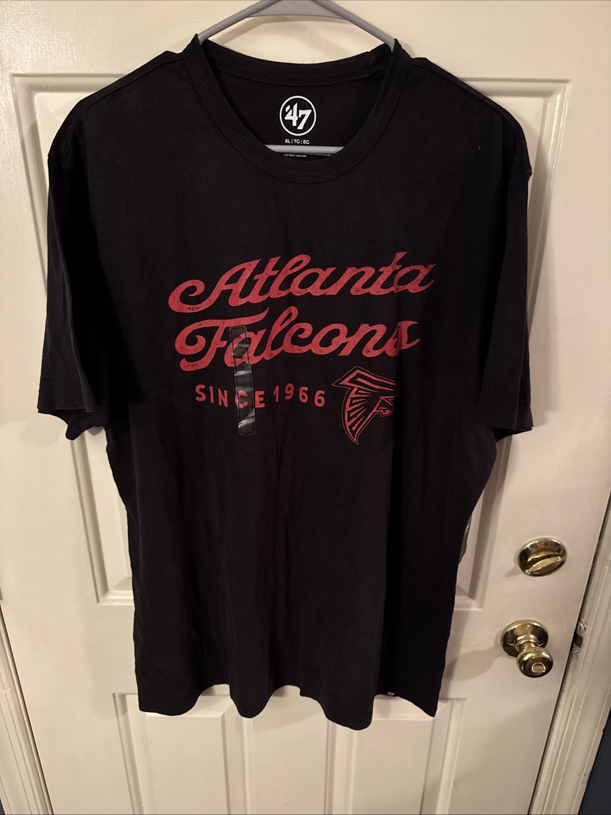 Atlanta Falcons Black Men's '47 Brand T-Shirt - Xtra Large - New Xl