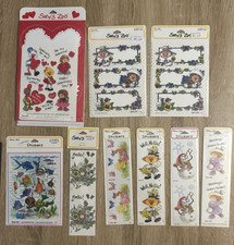 Suzy's Zoo Stickers 9 Sealed Packs New