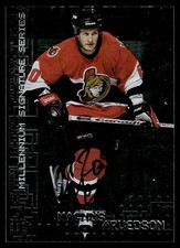 1999-00 Be a Player Signature Series Millennium Autographs Magnus Arvedson Auto