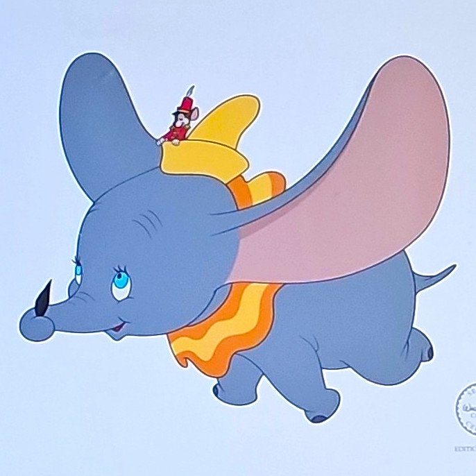 Walt Disney Studios Dumbo "Flying High" Limited Edition Sericel 1941