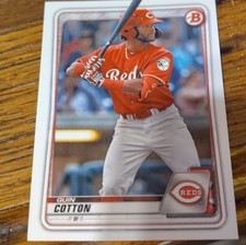 Topps 2020 Bowman Draft Quin Cotton Cincinnati Reds Rookie Baseball Card BD-104