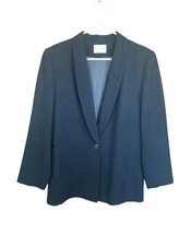 VTG Miss Pendleton Wool Navy Blazer Jacket Women s 12