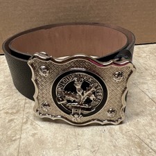 Artistic Pewter Scotland Clan Crest Kilt Belt Buckle Size 38