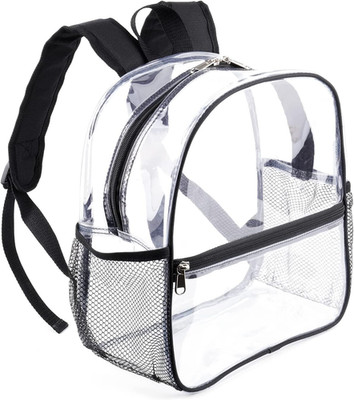 Fomaris Clear Backpack for Stadium Events 12X6X12, Clear Bags Stadium Approved f