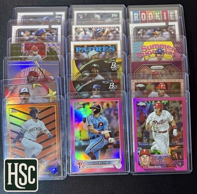 Baseball MLB - 200 Card Lot - Rookies, Parallels, Memorabilia