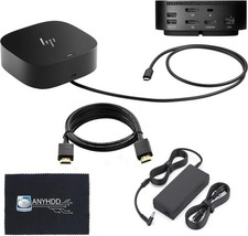 Genuine HP G5 USB-C Docking Station Dual Monitors- Black 5TW10UT ABA/26D32AA ABL