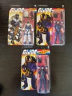 G.I.JOE Retro Card 3 Figure LOT GiJoe Tele Viper X2 Snow Serpent