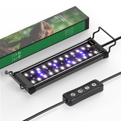 12W LED UVB Light for Reptiles Terrarium Light Extendable Reptile Tank Light ...