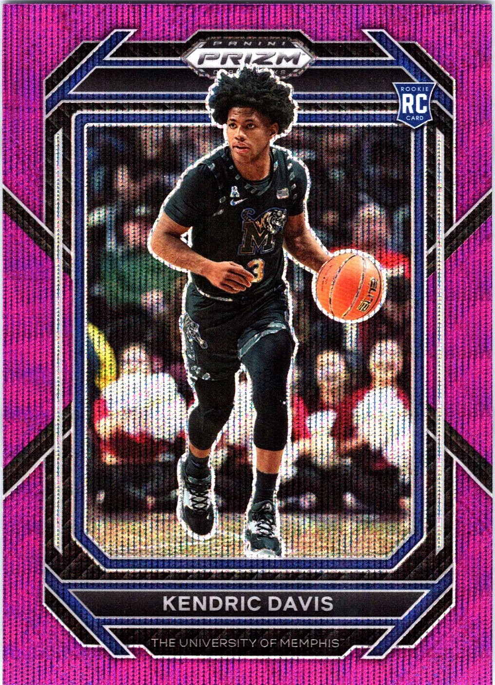 2023 Panini Prizm Draft Picks #36 Kendric Davis Purple Wave
