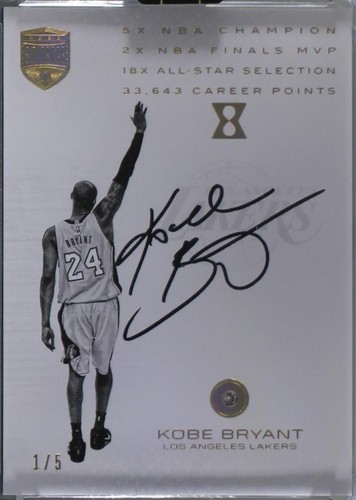 KOBE BRYANT 2017 PANINI EMINENCE #21 TROY OUNCE GOLD BAR 1of1 1/1
