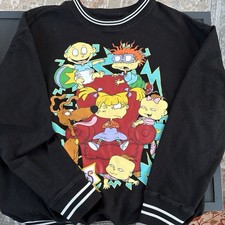 Nickelodeon Sweatshirt Unisex M Black Rugrats...