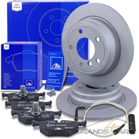 ATE Bremsscheiben Ø298 Voll +BelÄGe +Warnkontakt Hinten FÜR BMW 5-ER E39 520-525
