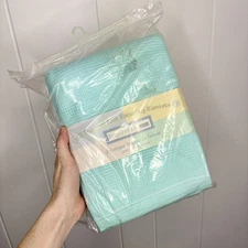 NWT Bright Future Baby Morgan Thermal Knit Receiving Blanket Package of 2 Blue