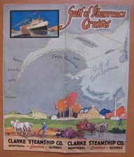 CLARKE LINE 1928 DECK PLANS / PHOTOS -FOUR SHIPS - Canadian Service