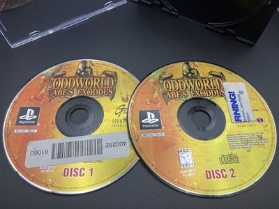 Oddworld Abe's Exodus Playstation 1 - Discs Only Tested