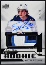2018-19 UD Premier Rookie Auto Patch Sami Niku AR-SN RC Auto 215/249