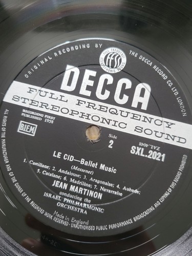 MARTINON / MEYERBEER / MASSENET Les Patineurs DECCA SXL 2021 1E/1E WBG ED1 BB - Picture 5 of 6