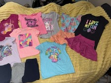 LOT Girls The children  s Place Summer Lot Graphic Tee Shorts Skirts