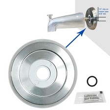 1/2" Thick Spacer for Tub Spout, Flange Trim Ring for Bath Faucet, Brushed Nicke