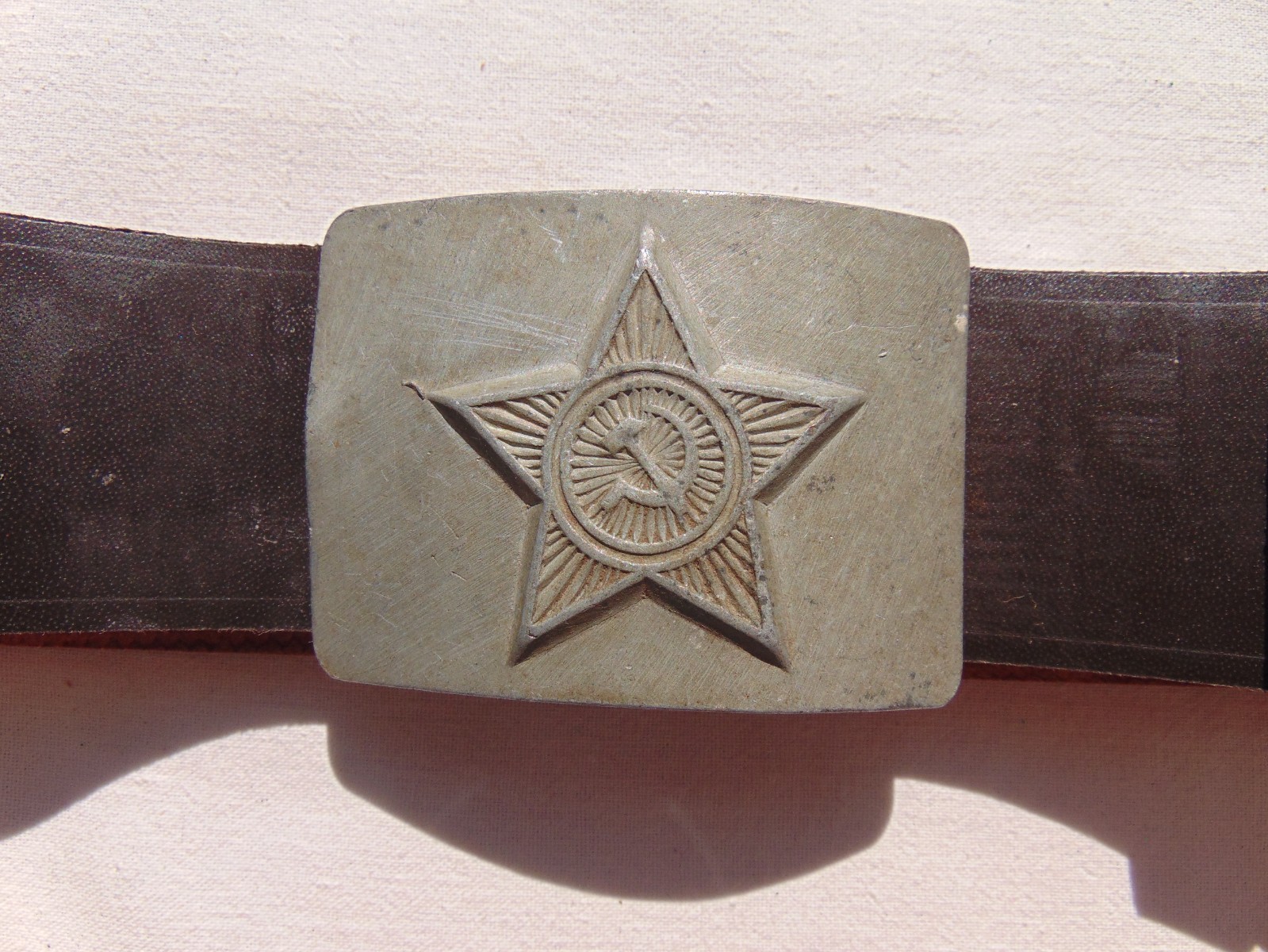Soviet soldier's belt. Adjustable size. Maximum 104 cm. USSR Army.