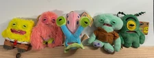 Zuru Fuggler x Spongebob Squarepants Keychain Plush Bag Clip On 5” Set Of 5 NWT