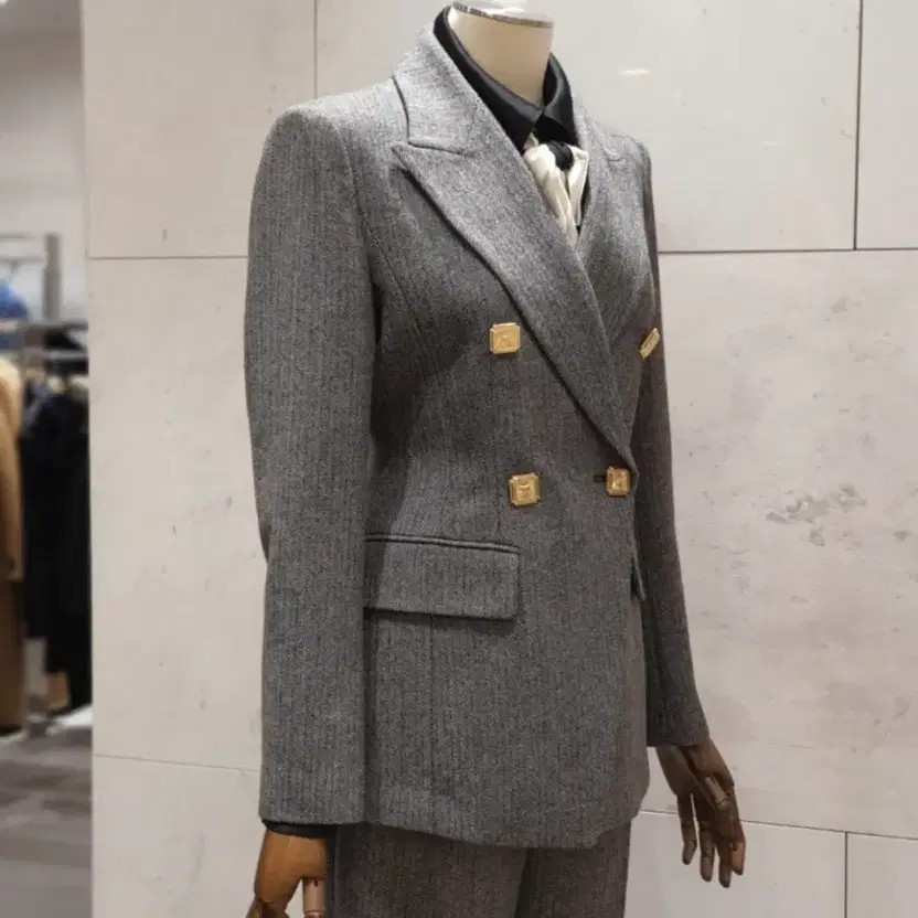 Mojo Spin Herringbone Double Button Suit Set - image 10