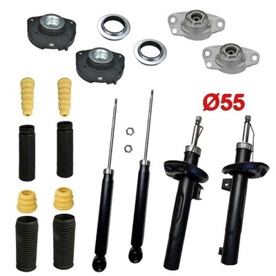 Stoßdämpfer Domlager Puffer 4 Premium Gas 55 vorne hinten paßt für Audi A3 8P