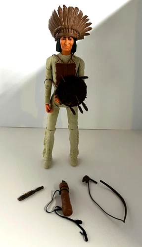 1967 Marx Johnny West Indian Chief GERONIMO Action Figure 12" Doll w/Accessories
