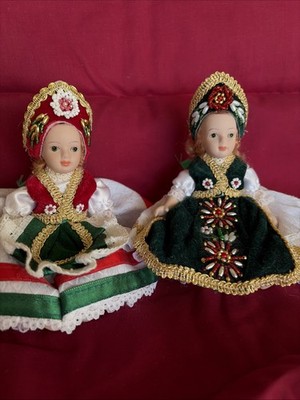 Hungarian Dolls In Traditional Dress