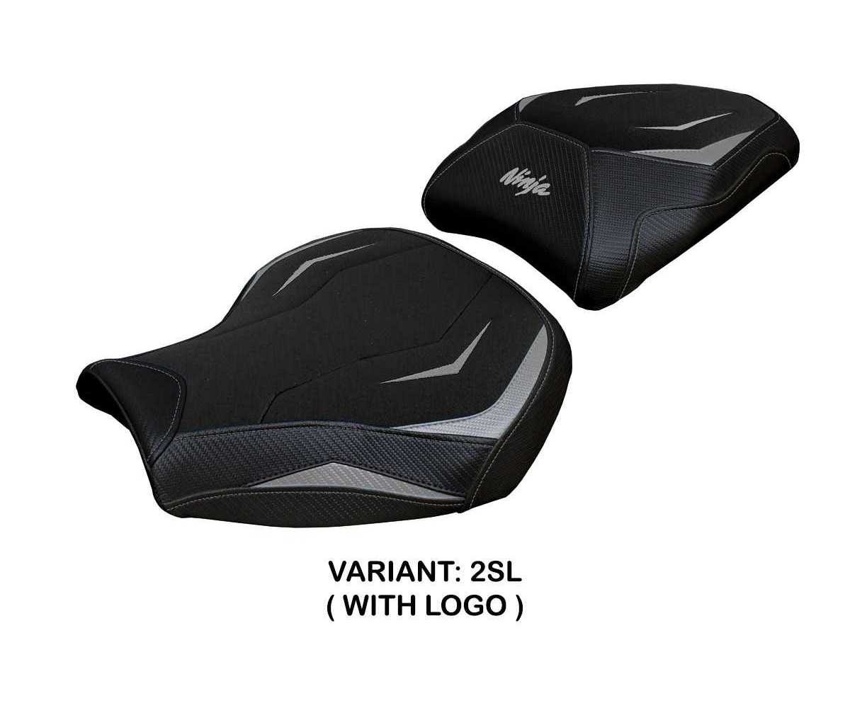Seat cover Moniz UGrip Silver SL + logo TPZ Kawasaki Ninja H2 1000 SX 2018 2023