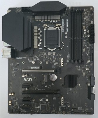  MSI Z590 PLUS Intel LGA 1200 ATX Mainboard DDR4, PCIe 4.0, M.2, 11th/10th Gen
