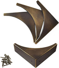 Metal Corner Protectors for Furniture, Antique Decorative Bronze Corner Protecto