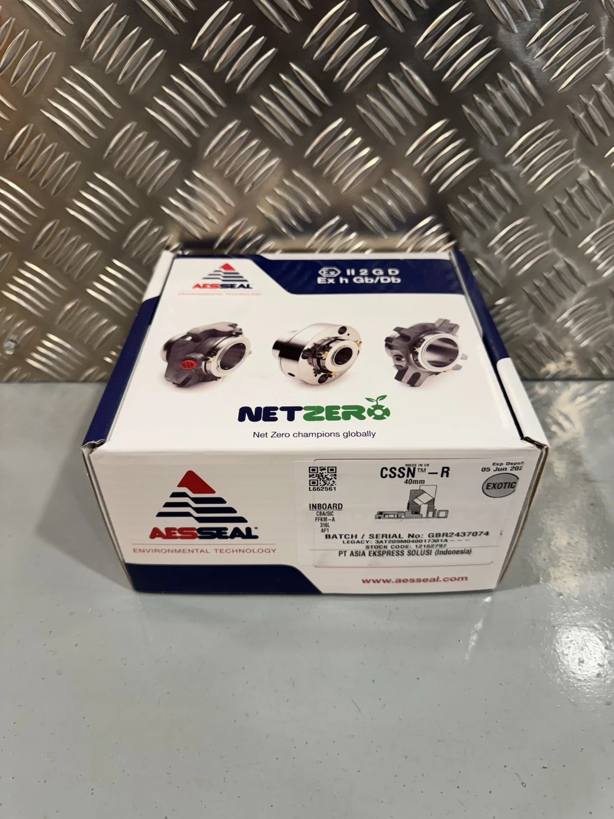 AESSEAL Netzero Single Cartridge CSSN-R 40mm 12162797 Brand New