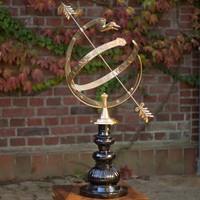Astrologische Sonnenuhr, Parkdeko, Landhaus Gartenuhr Aus Messing, Schattenuhr