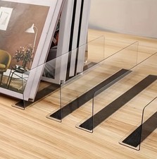 Acrylic Shelf Dividers 3 PCS Acrylic Shelf Separators Closet Shelf Dividers
