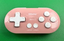 8Bitdo Zero 2 Mini Bluetooth Gamepad Switch Windows Android MacOS Steam Pink T37