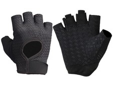 Guantes de levantamiento pesas sin dedos para hombres y mujeres, antideslizantes