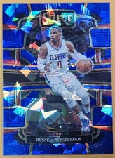 2023-24 Panini Select Concourse #255 Russell Westbrook Blue Cracked Ice Kings