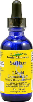 2 X Eidon Ionic Minerals Sulfur Liquid Concentrate -- 2 fl oz