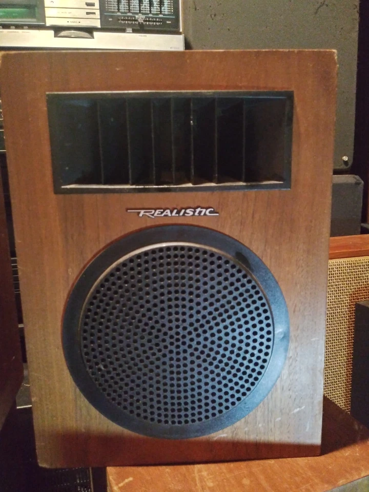 Altavoces de estantería de madera Minimus 5 realistas de colección probados y funcionando 40-255B Foto 3 de 4