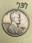 1913-S LINCOLN WHEAT CENT, low mintage date, "FINE" condition #737